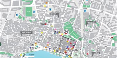 Карта старого города сплита, Хорватия