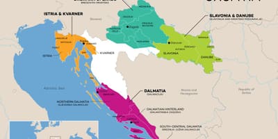 Карта Хорватии винзаводы
