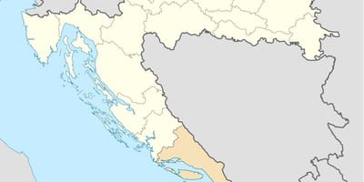 Карта далмация Хорватия 