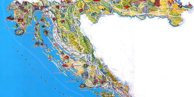 Хорватия места для посещения на карте