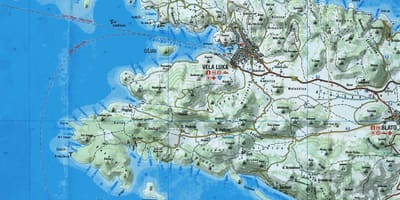 Карта корчула Хорватия