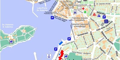 Карта ровинь Хорватия
