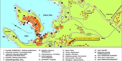 Карта цавтат Хорватия 