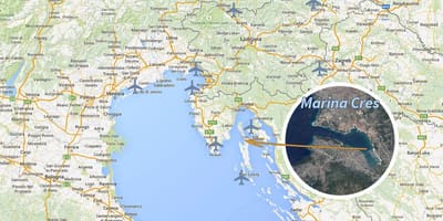 Црес Хорватия карта